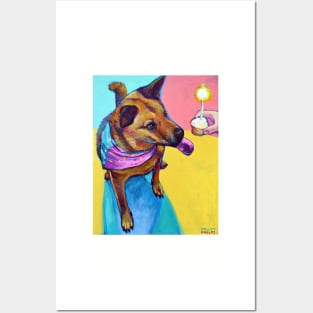 Party CAROLINA DOG with Cupcake. YUM! Posters and Art